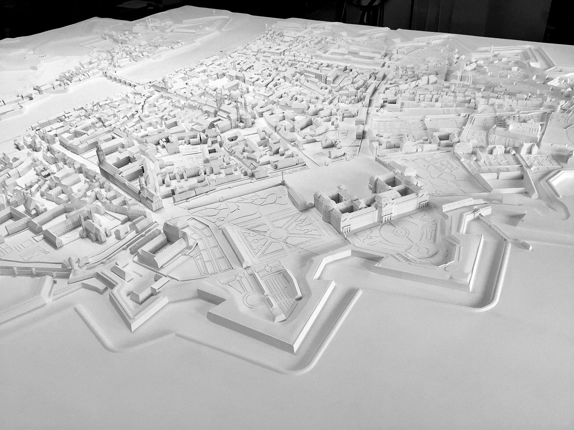 Stadtmodell der Barockstadt Würzburg um 1800